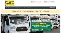 Desktop Screenshot of les4joursducampingcar.com